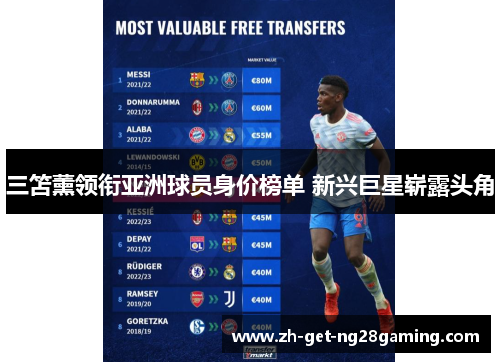 三笘薰领衔亚洲球员身价榜单 新兴巨星崭露头角